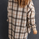  Khloe Oversized Plaid Pattern Shacket