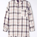  Khloe Oversized Plaid Pattern Shacket