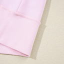  Khloe Patchwork Loose Henley Sweatshirt