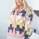  Kiara Pattern Front Cardigan Sweater