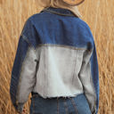  Kikki Detail Distress Denim Jacket