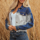  Kikki Detail Distress Denim Jacket