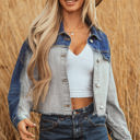  Kikki Detail Distress Denim Jacket