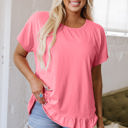  Kimber Frilled Hem Loose Top