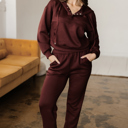 Chicory Coffee Small Kimberly Hoodie Jogger 2pcs Set