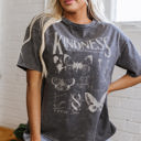  Kindness Butterflies Mineral Wash Loose Tee