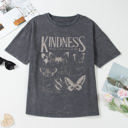  Kindness Butterflies Mineral Wash Loose Tee