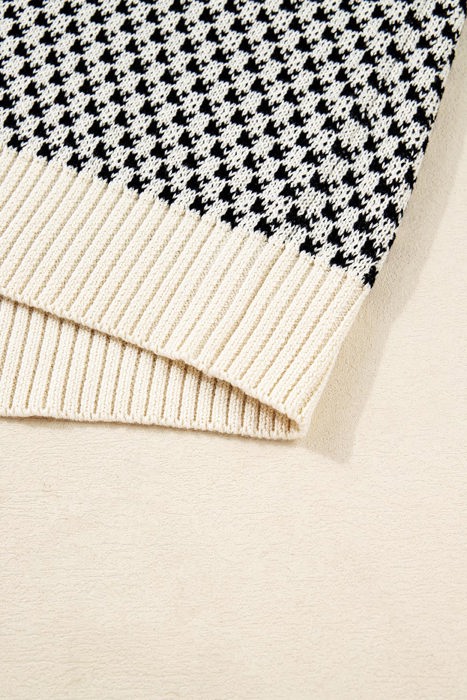 Kinley Pattern Lantern Sleeve Sweater