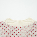  Kinley Pattern Lantern Sleeve Sweater