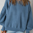  Kinsley Fleece Exposed Seam Casual Sweatshirt
