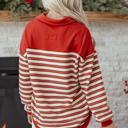  Kylalara Collared Drop Shoulder Top