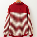  Kylalara Collared Drop Shoulder Top