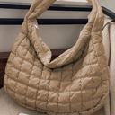  Kylie Quilted Zipper Tote Bag