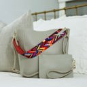 Gray Burgundy/Cream Aztec Kyndall Handbag | Choose Your Strap