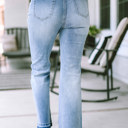  Kyra Waist Distressed Flared Jeans