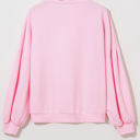  Laila Bow Lantern Sleeve Oversized Sweatshirt