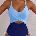 Beau Blue Small Laila Cutout One Piece Swimsuit