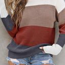  Lainey Knitted O-neck Pullover Sweater