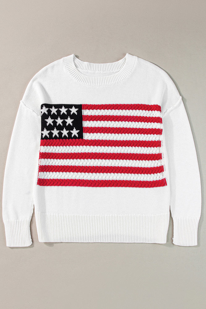 Lakelyn American Flag Sweater