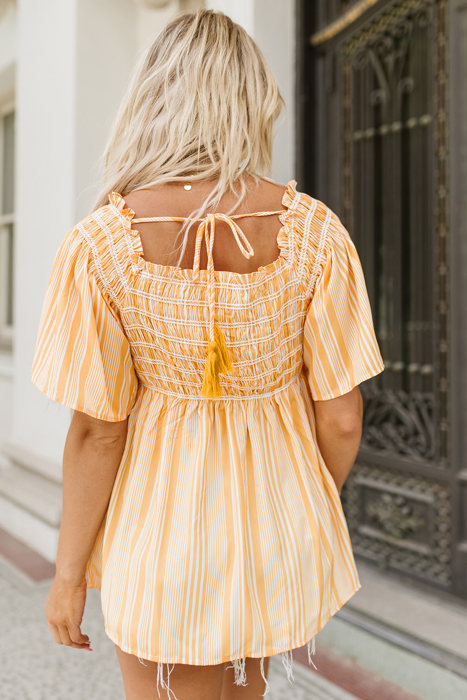 Lakelyn Print Smocked Flowy Blouse