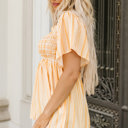  Lakelyn Print Smocked Flowy Blouse