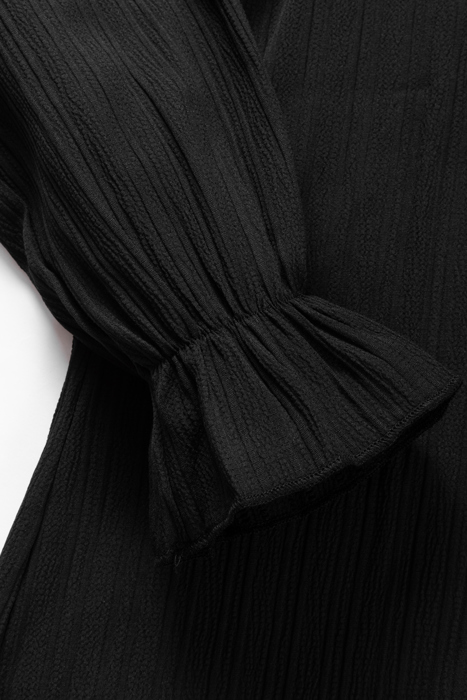 Lanabina Ripple Bubble Sleeve Blouse