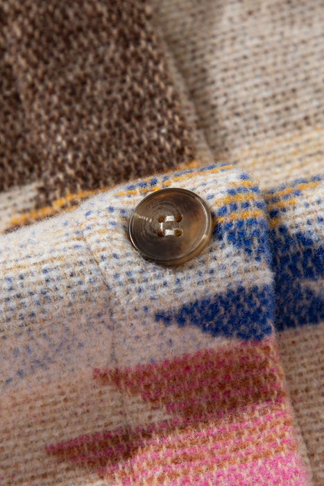 Laney aztec Print Up Shacket