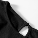  Lara Splicing Half Sleeve Top