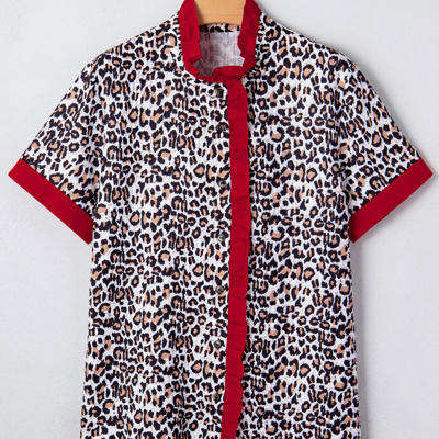 Laura Contrast Frilled Trimmed Shirt