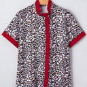  Laura Contrast Frilled Trimmed Shirt