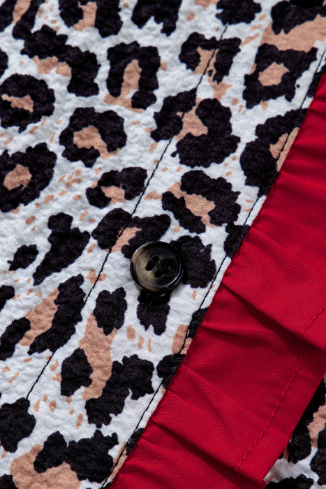 Laura Contrast Frilled Trimmed Shirt