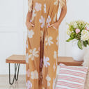  Laura Sleeveless Button up Wide Leg Loose Jumpsuit