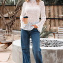  Laurel Bell Sleeve Mock Blouse