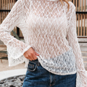  Laurel Bell Sleeve Mock Blouse