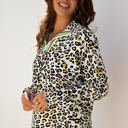  Laurel Leopard V Neck Blouse