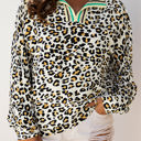 Laurel Leopard V Neck Blouse