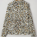  Laurel Leopard V Neck Blouse
