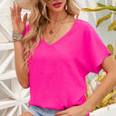  Laurel V Neck Short Sleeve Blouse