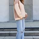  Lavender Low Raglan Sleeve Sweatshirt