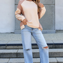  Lavender Low Raglan Sleeve Sweatshirt