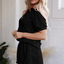  Laylani Puff Sleeve Top and Ruffled Shorts Set