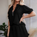  Laylani Puff Sleeve Top and Ruffled Shorts Set