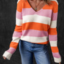  Laylani Stripe Casual Sweater