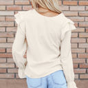  Leanna Ruffled Corduroy Blouse