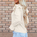  Leanna Ruffled Corduroy Blouse