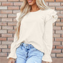  Leanna Ruffled Corduroy Blouse