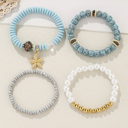  Leia Pendant Beaded Bracelet Set