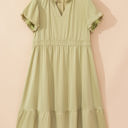 Leia Plus Size Notched V Neck Maxi Dress