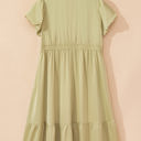  Leia Plus Size Notched V Neck Maxi Dress