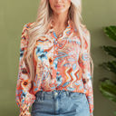  Leighton Floral Buttoned Loose Shirt